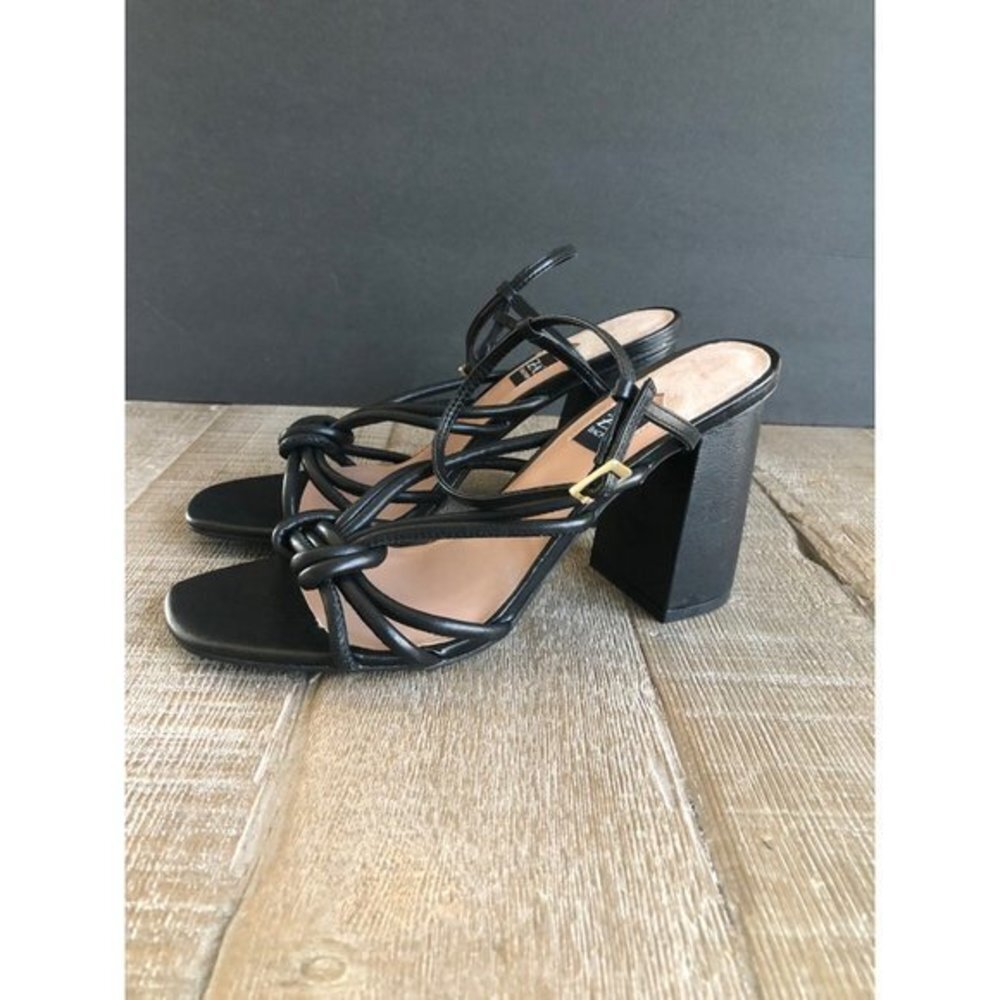 ZAC ZAC POSEN Yanni women black leather Sandal size 9.5 - Picture 4 of 11